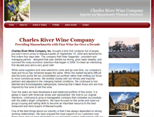 Tablet Screenshot of charlesriverwine.com